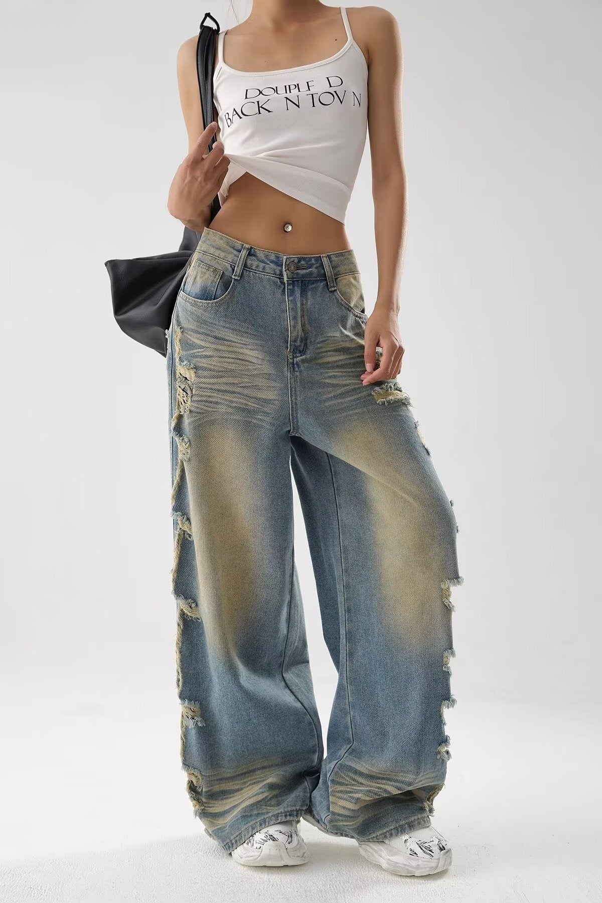 Heraclides Ripped Bleached Jeans
