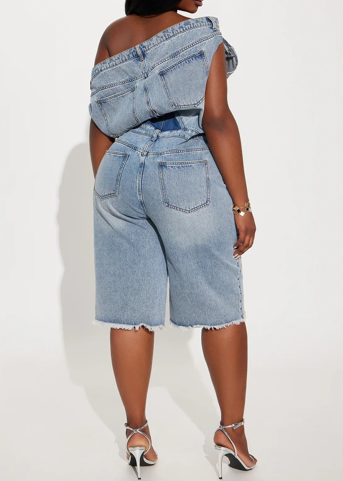 Innocent Deconstruct Denim Playsuit
