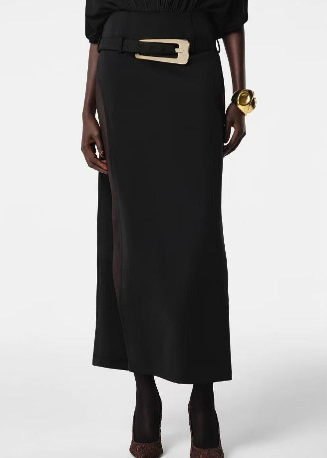 Krisalyn Plunge Draped Maxi Dress