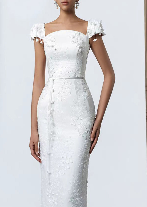 Kayanna Embroidered Flower Maxi Dress
