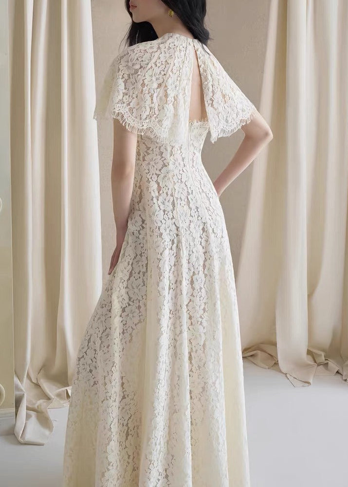 Kassandra Lace Shawl Maxi Dress
