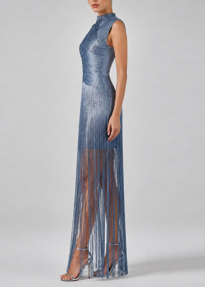 Sera Sleeveless Fringe Maxi Dress