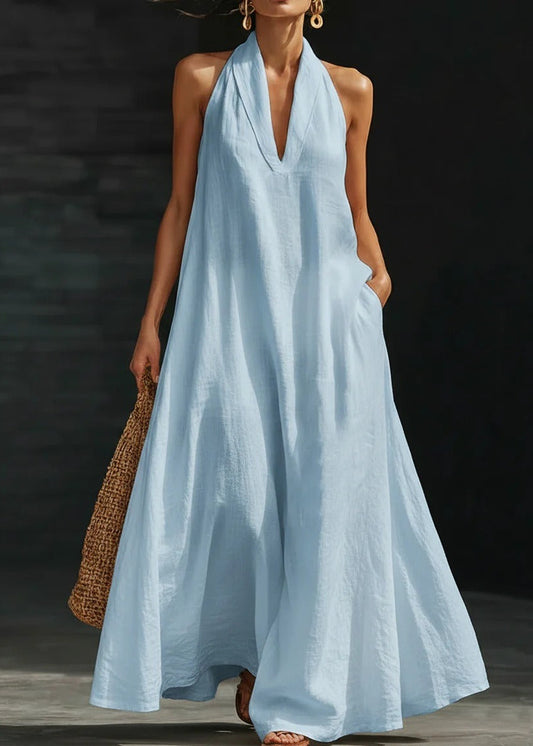 Hervey Halter Neck Oversized Maxi Dress