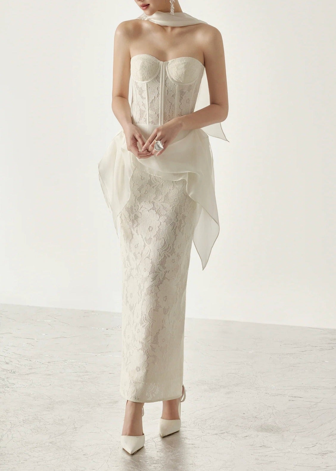 Keegan Corset Lace Maxi Dress