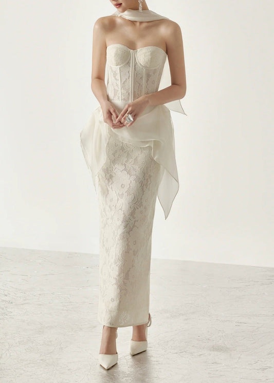 Keegan Corset Lace Maxi Dress