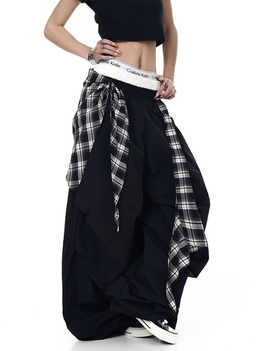 Frano Grid Wide Leg Pants