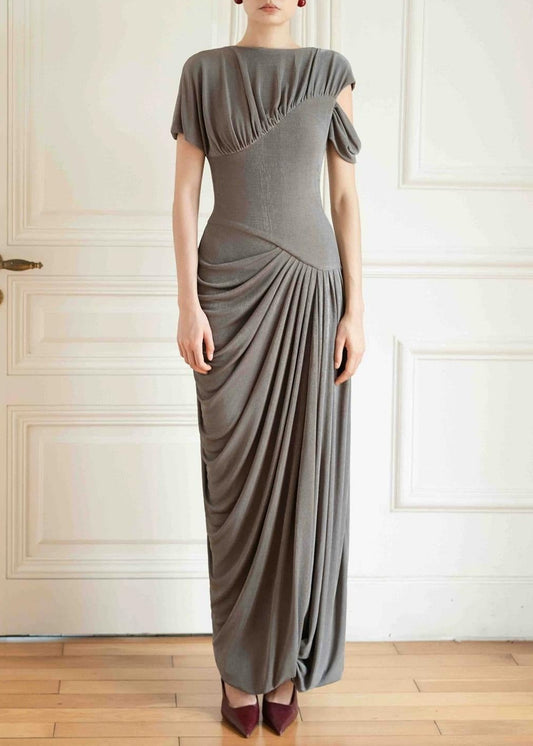 Kavita Draped Split Maxi Dress