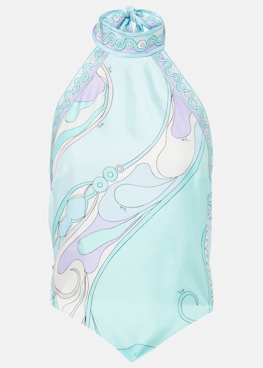 Hardy Halter Neck Print Skirt Set
