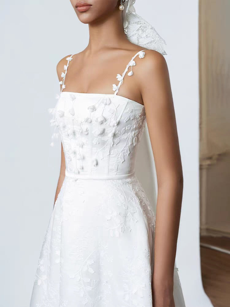Kazutaka Spaghetti Embroidered Maxi Dress