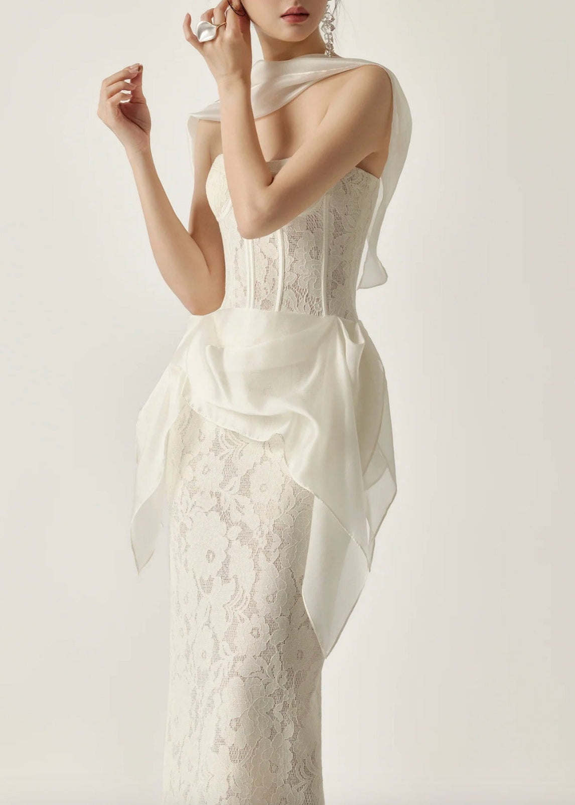 Keegan Corset Lace Maxi Dress