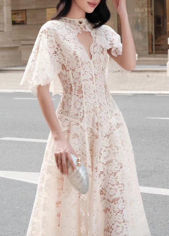 Kaylee Corset Lace Shawl Maxi Dress