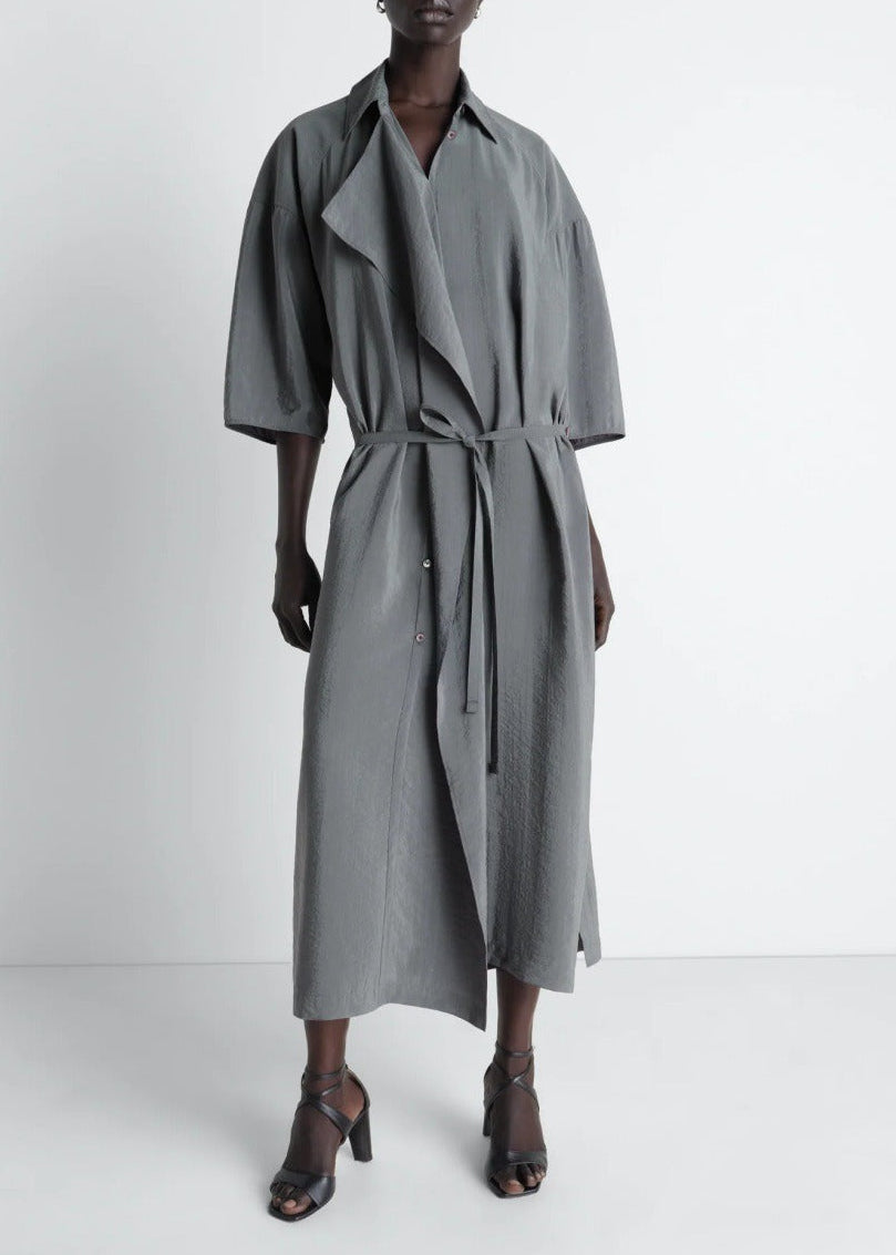 Jazmine Lapel Oversized Maxi Dress
