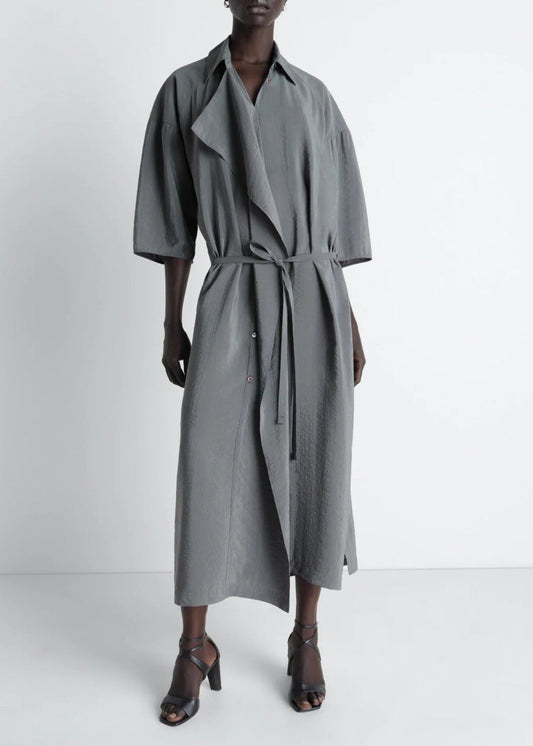 Jazmine Lapel Oversized Maxi Dress