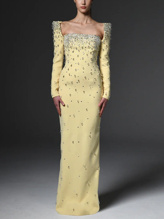 Fleurette Crystal Maxi Dress
