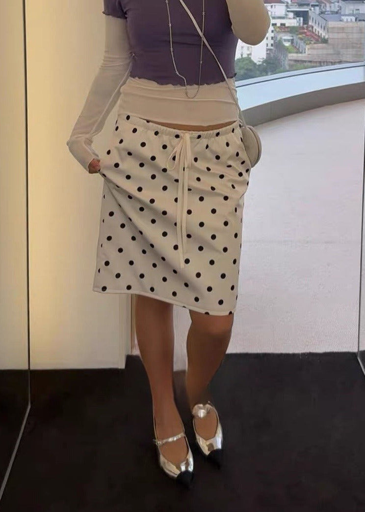 Gandalf Dot Satin Mini Skirt