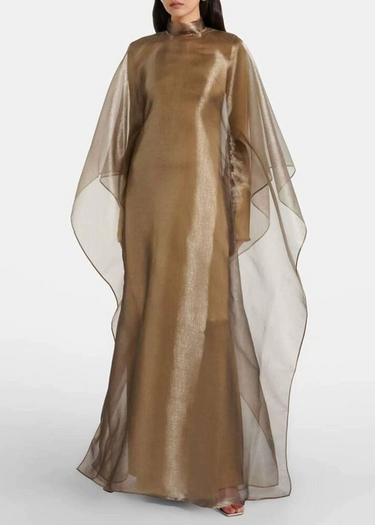 Ffion Mesh Shawl Maxi Dress