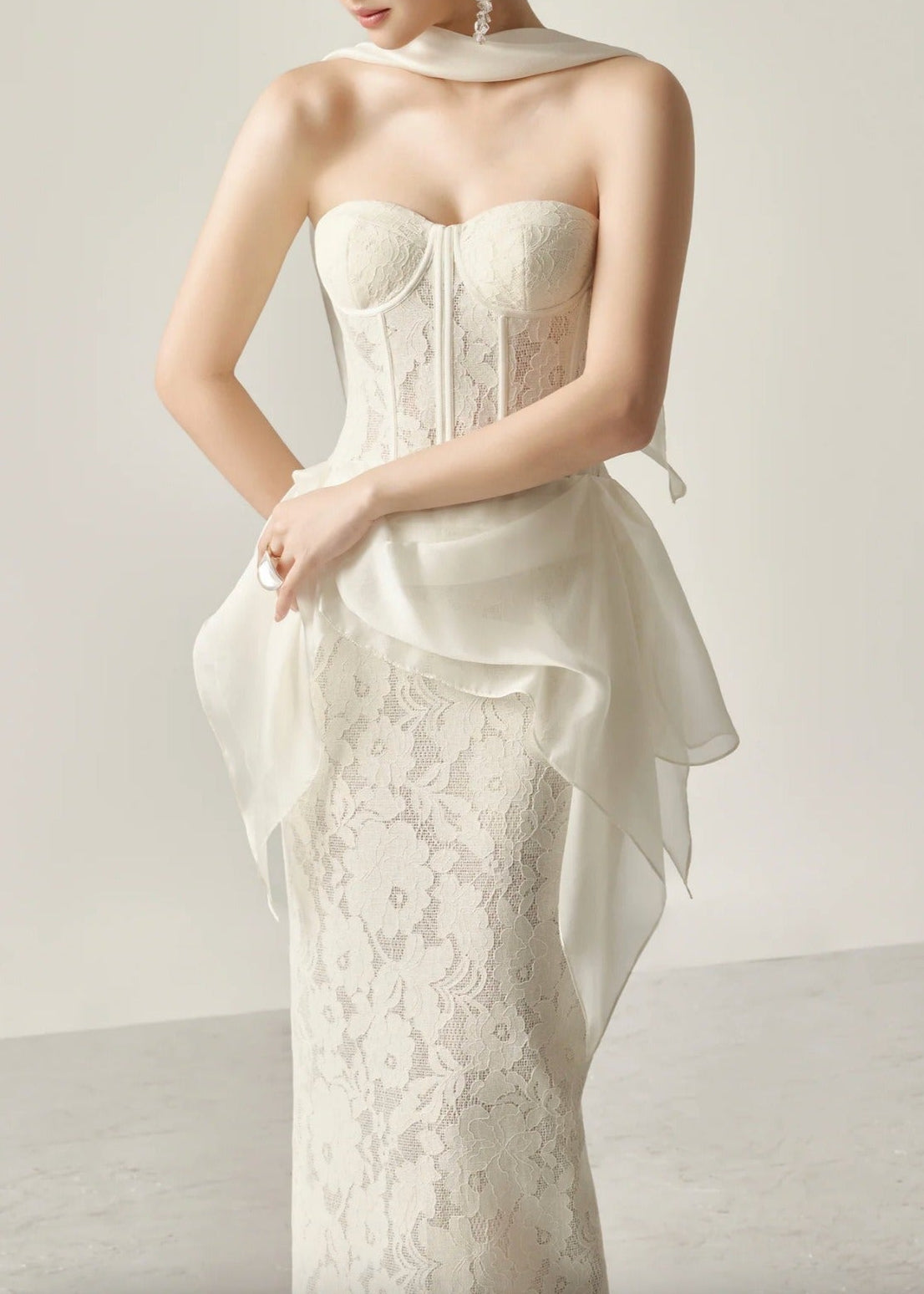 Keegan Corset Lace Maxi Dress