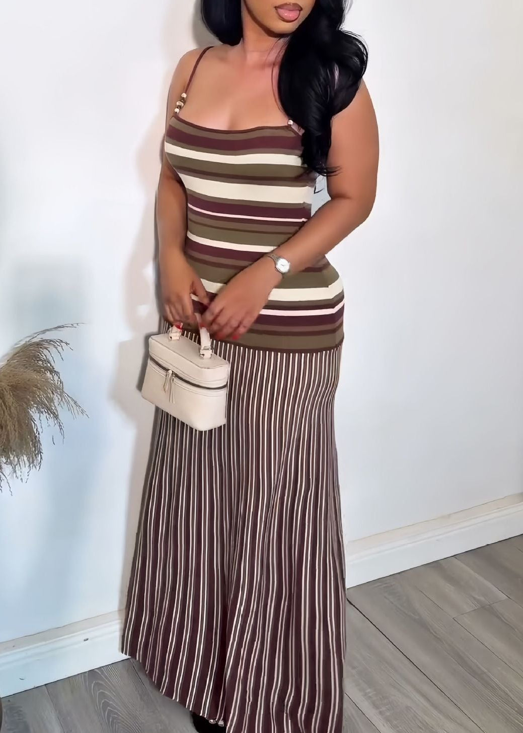 Jaya Spaghetti Stripe Maxi Dress