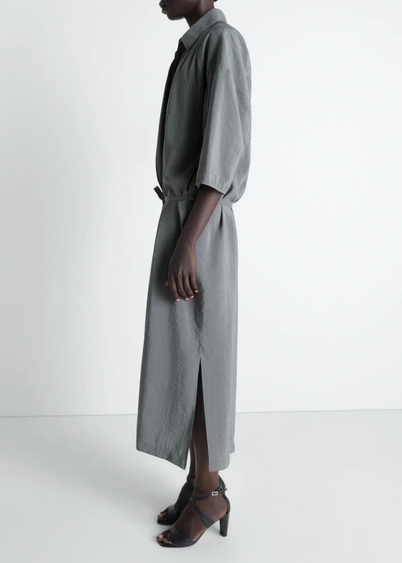 Jazmine Lapel Oversized Maxi Dress