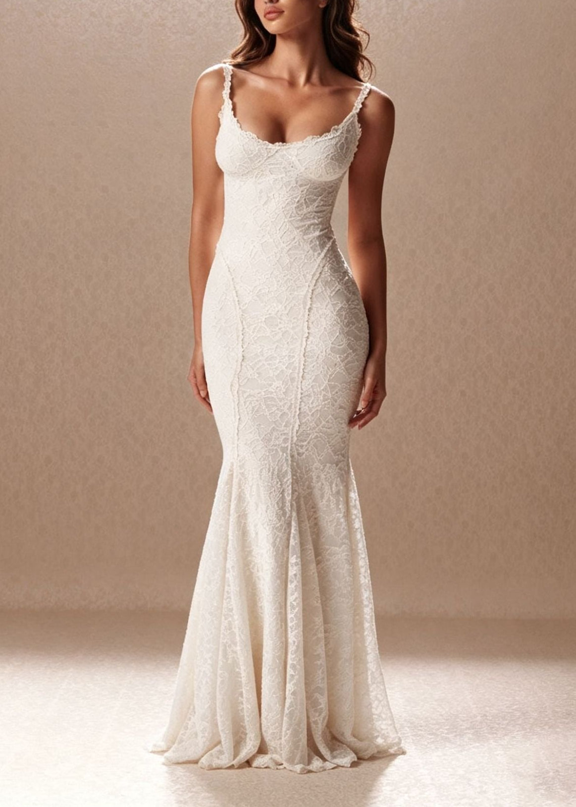 Kitt Spaghetti Lace Maxi Dress