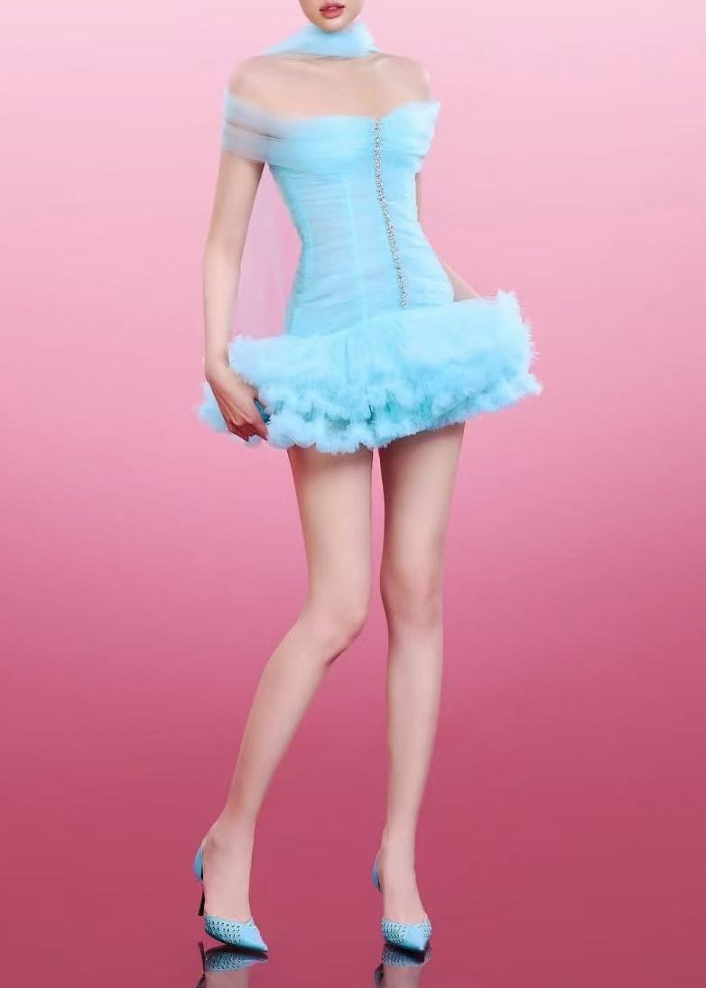 Esteve Puffy Mesh Mini Dress