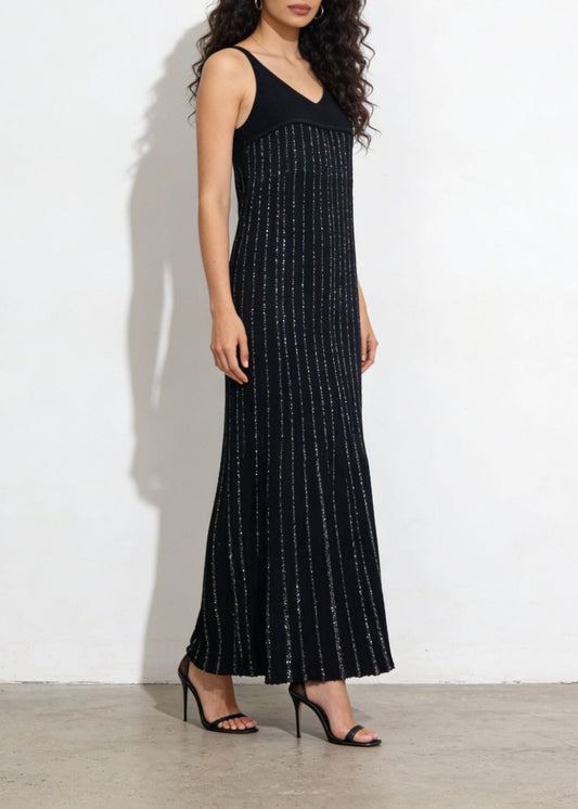Giovanna Sequin Knit Maxi Dress