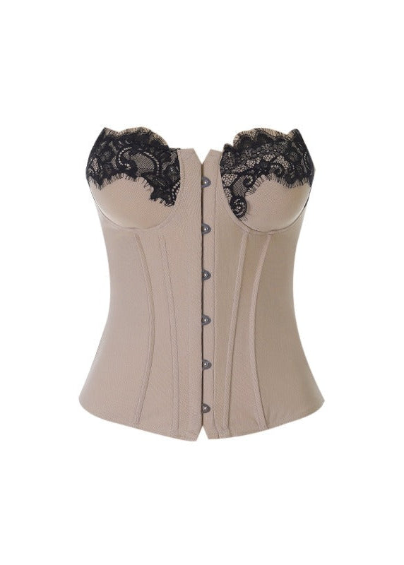 Kiano Strapless Corset Lace Top