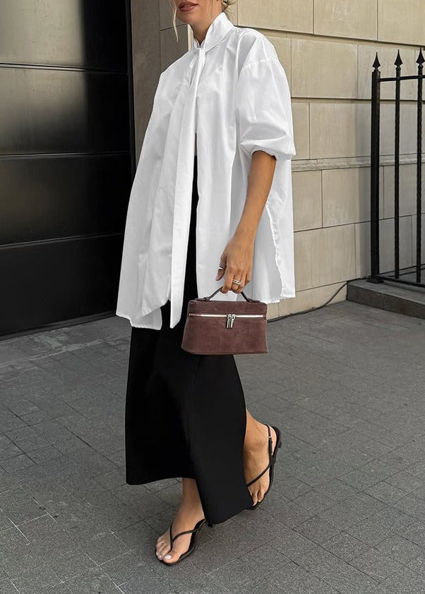 Francis Puff Sleeve Tie Up Top
