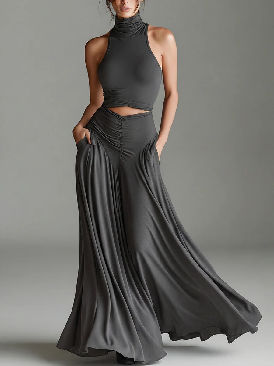 Kalenna High Neck Skirt Set