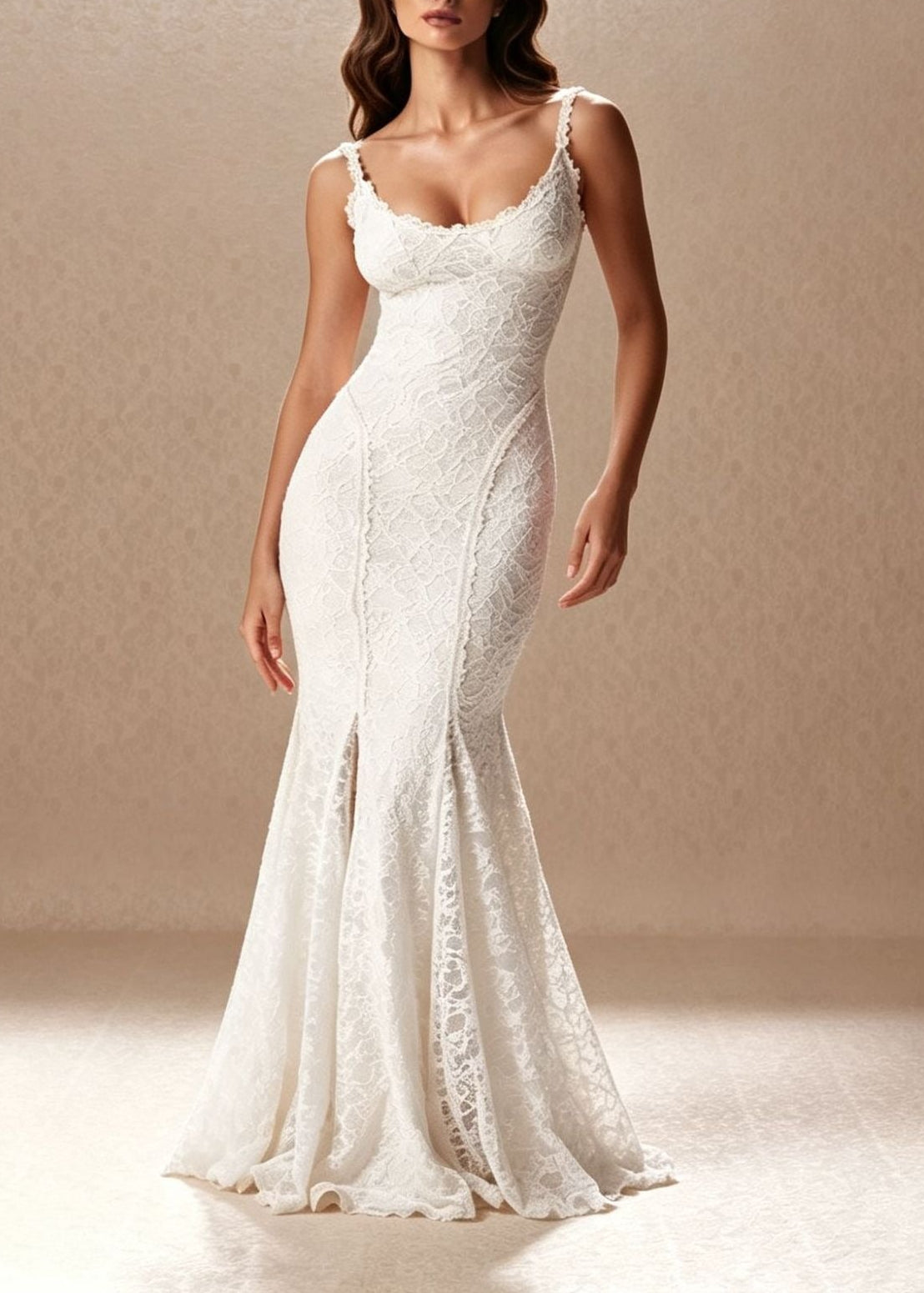 Kitt Spaghetti Lace Maxi Dress