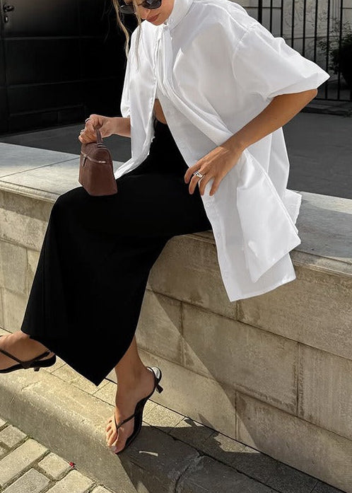 Francis Puff Sleeve Tie Up Top