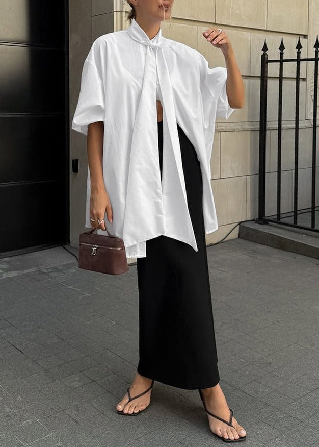 Francis Puff Sleeve Tie Up Top