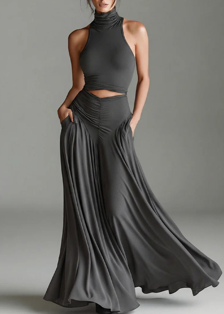 Kalenna High Neck Skirt Set