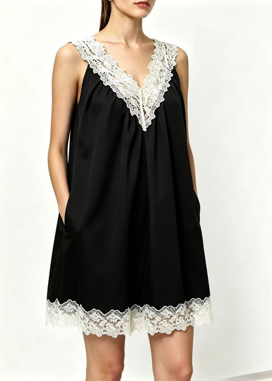 Fermina Sleeveless Lace Mini Dress