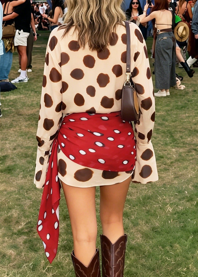 Keelia Print Mini Shirt Dress
