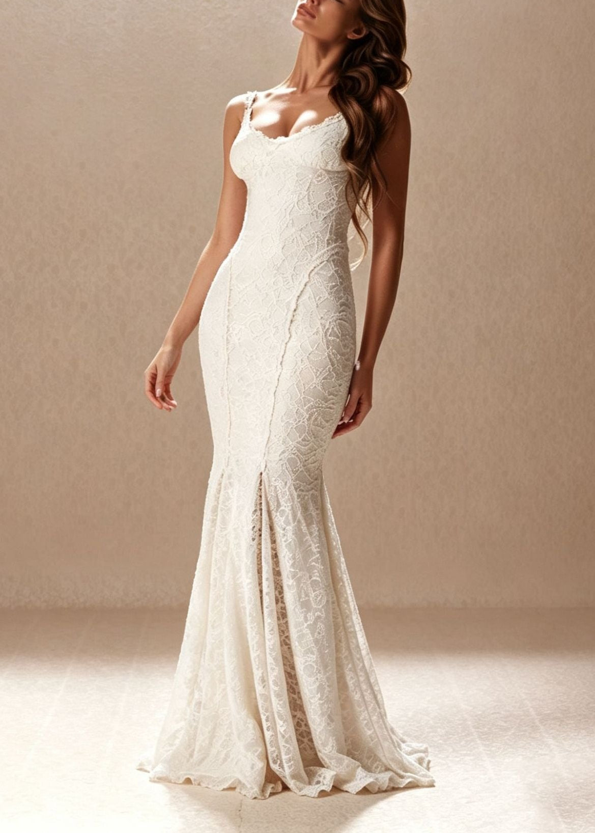 Kitt Spaghetti Lace Maxi Dress