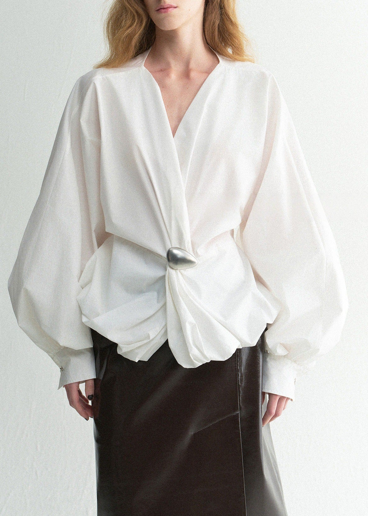 Koume V Neck Draped Top