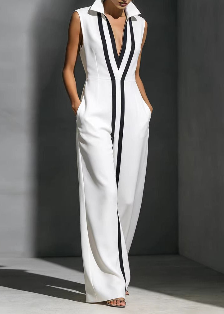 Kezia Plunge Colorblock Maxi Dress