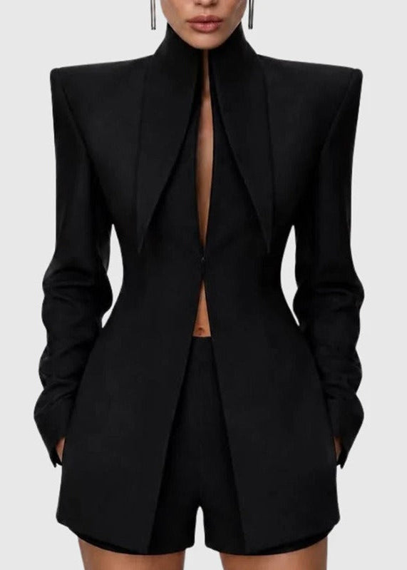 Jaasau High Neck Blazer