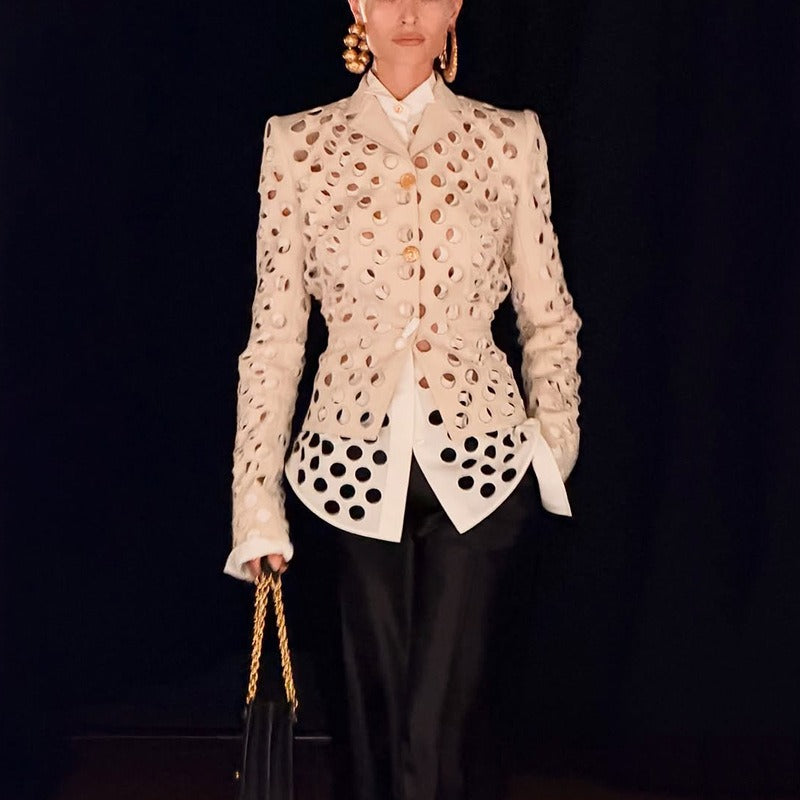 Kaur Deconstruct Cutout Blazer