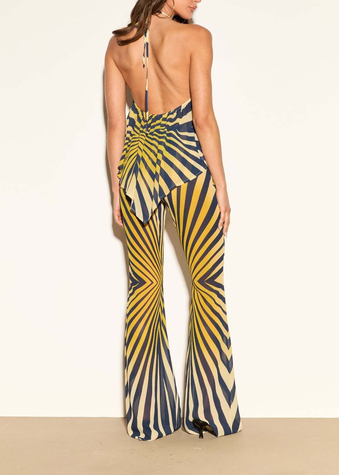 Keoni Halter Neck Stripe Pants Set