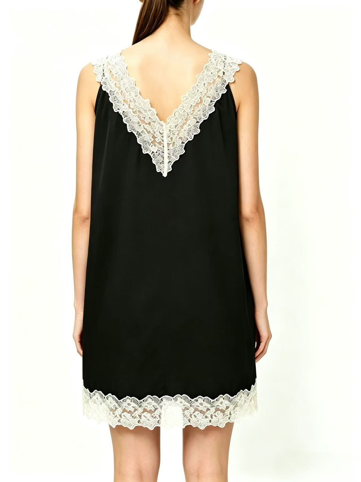 Fermina Sleeveless Lace Mini Dress
