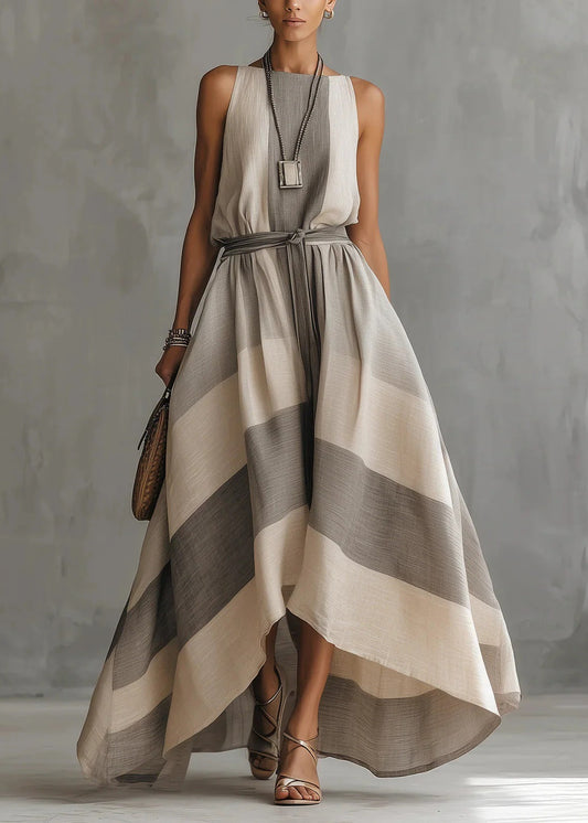 Karolina Sleeveless Stripe Maxi Dress