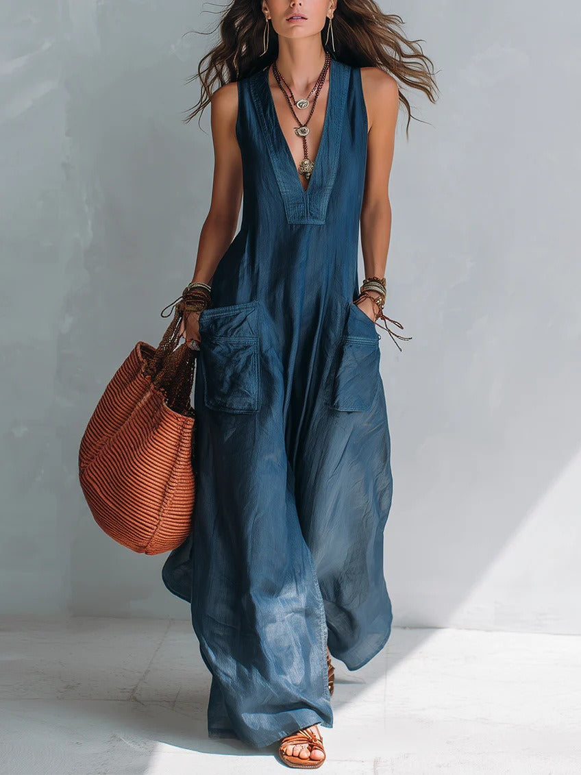 Karin V Neck Jumpsuit