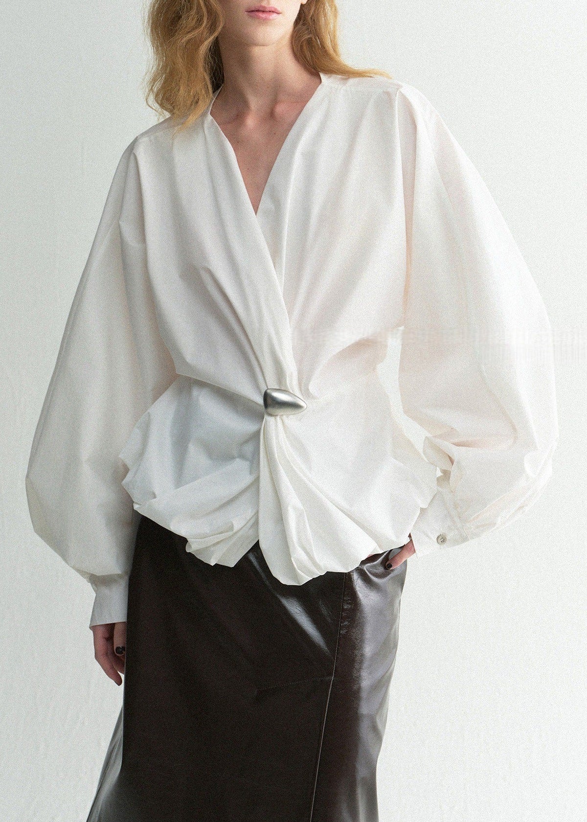 Koume V Neck Draped Top