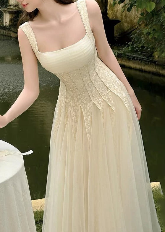 Reinee Lace Flared Maxi Dress