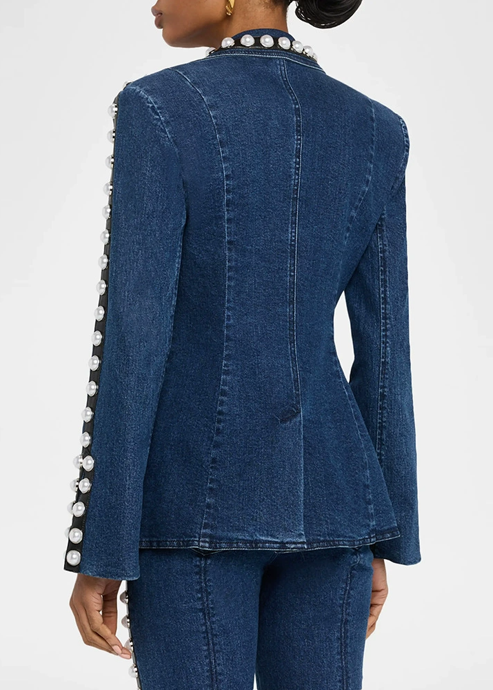 Filibert Pearl Denim Pants Set
