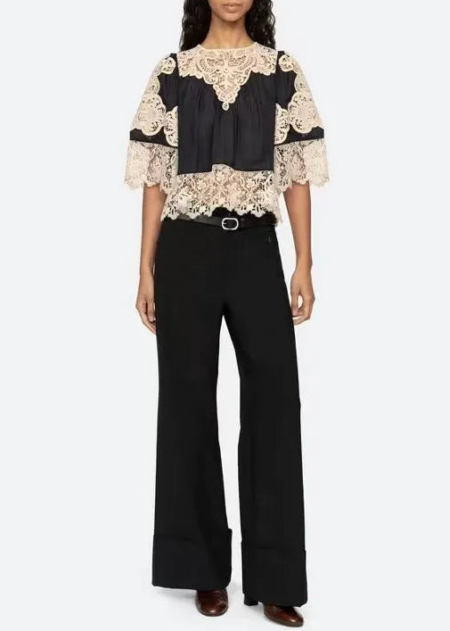 Emanuel Embellished Cochet Top