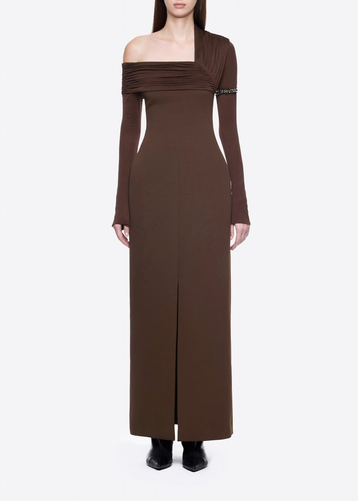 Firouzeh Ruch One Shoulder Maxi Dress