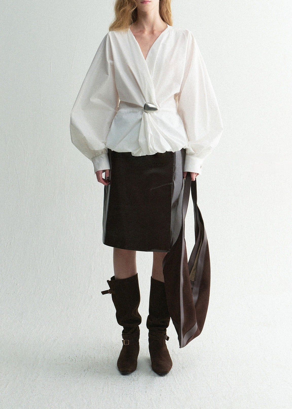 Koume V Neck Draped Top